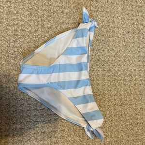 Cute girls striped bikini bottoms